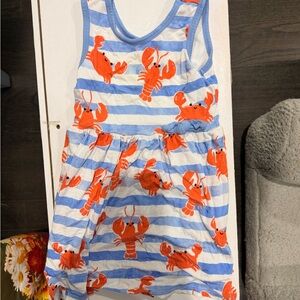 Little Sleepies Blue and Orange Lobster Dress